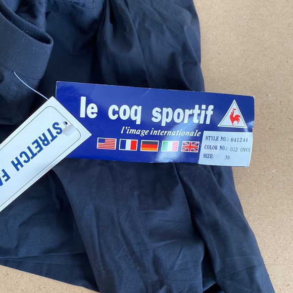 NWT VTG Le coq Sportif Mens Tennis Black Shorts. Size 38. - Picture 7 of 10